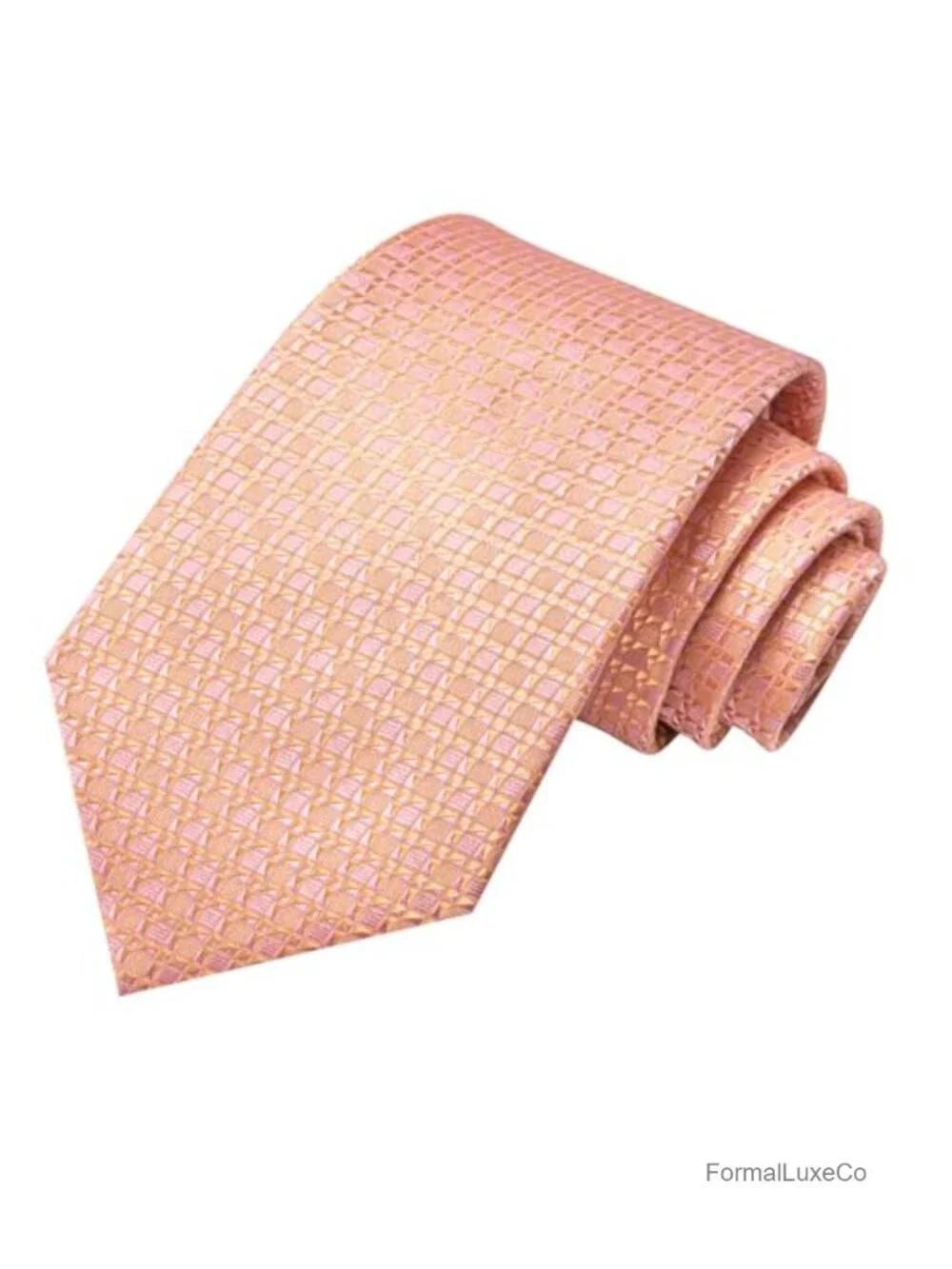 Silk Tie Set with Pocket Square, Lapel Pin, Cufflinks for Men's Wedding